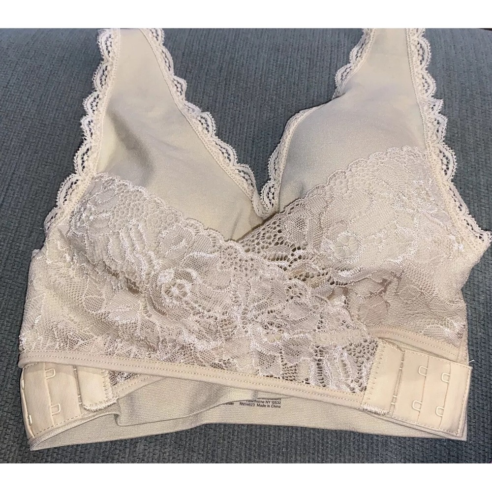 CaraMia Cara Mia Lace Beige Padded Bra Size Small Womens